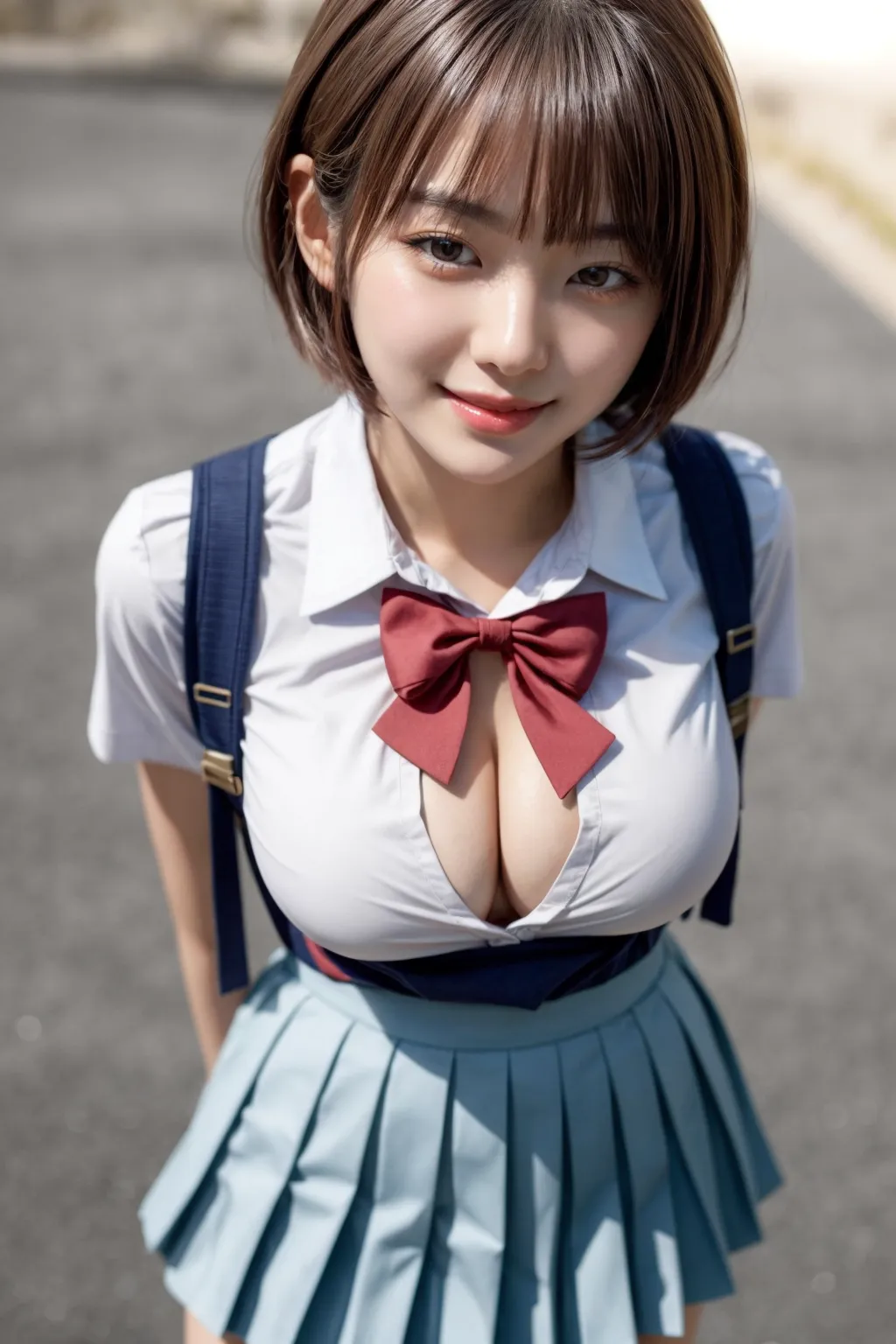 【「学制服」AIエロ画像（リアル・実写・フォト風）8482枚まとめ！(30ページ目)のエロ画像3枚目