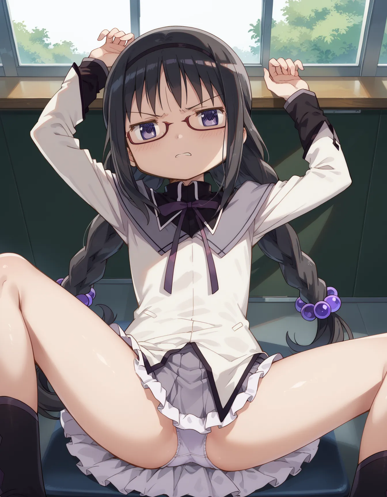 【「下着（ブラジャー・パンティ）」AIエロ画像（イラスト・アニメ・二次元風）15996枚まとめ！(54ページ目)のエロ画像7枚目