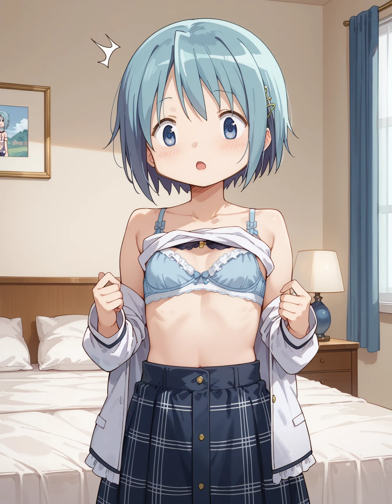 【「下着（ブラジャー・パンティ）」AIエロ画像（イラスト・アニメ・二次元風）15996枚まとめ！(52ページ目)のエロ画像13枚目