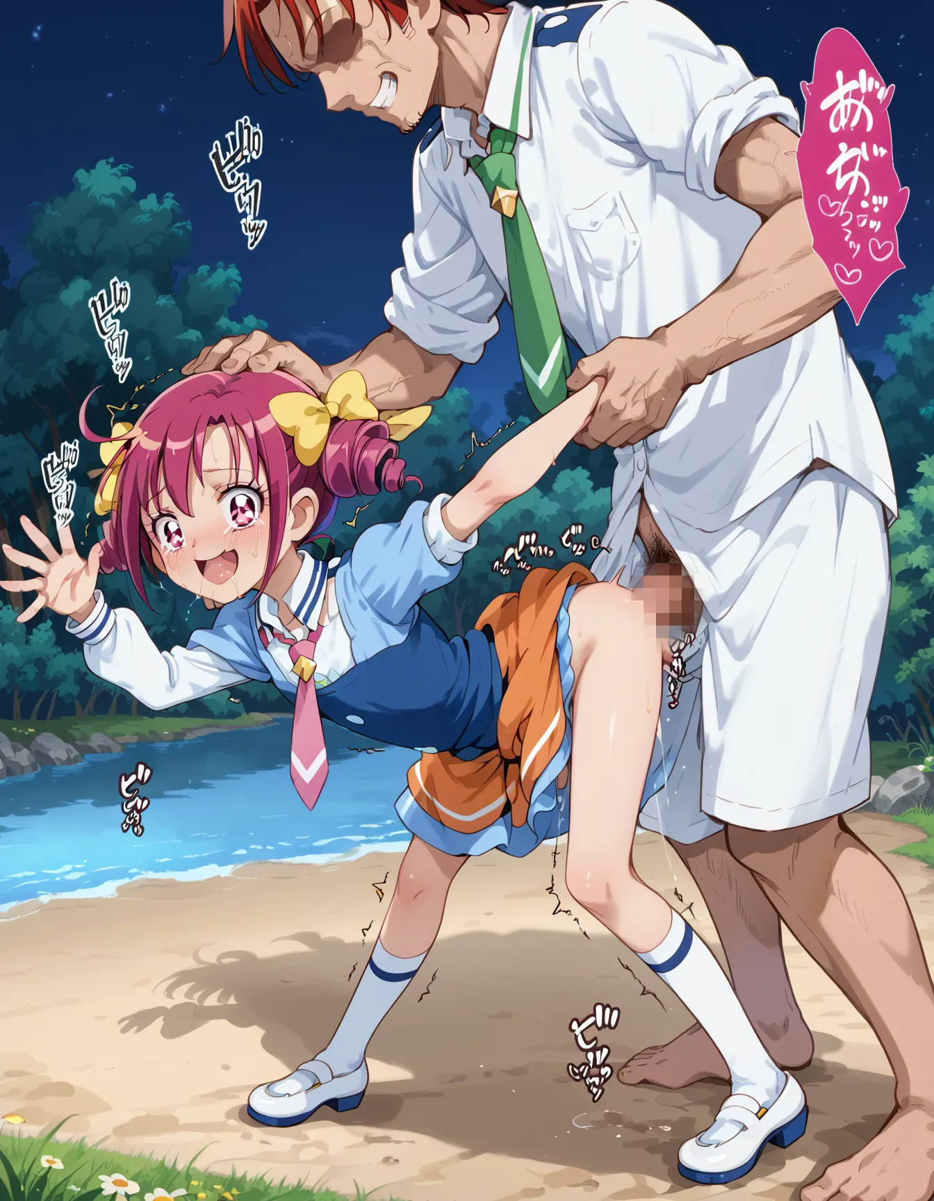 【「貧乳」AIエロ画像（イラスト・アニメ・二次元風）8390枚まとめ！(27ページ目)のエロ画像9枚目