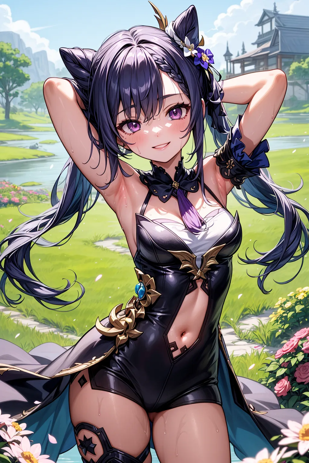 【「貧乳」AIエロ画像（イラスト・アニメ・二次元風）8390枚まとめ！(27ページ目)のエロ画像4枚目