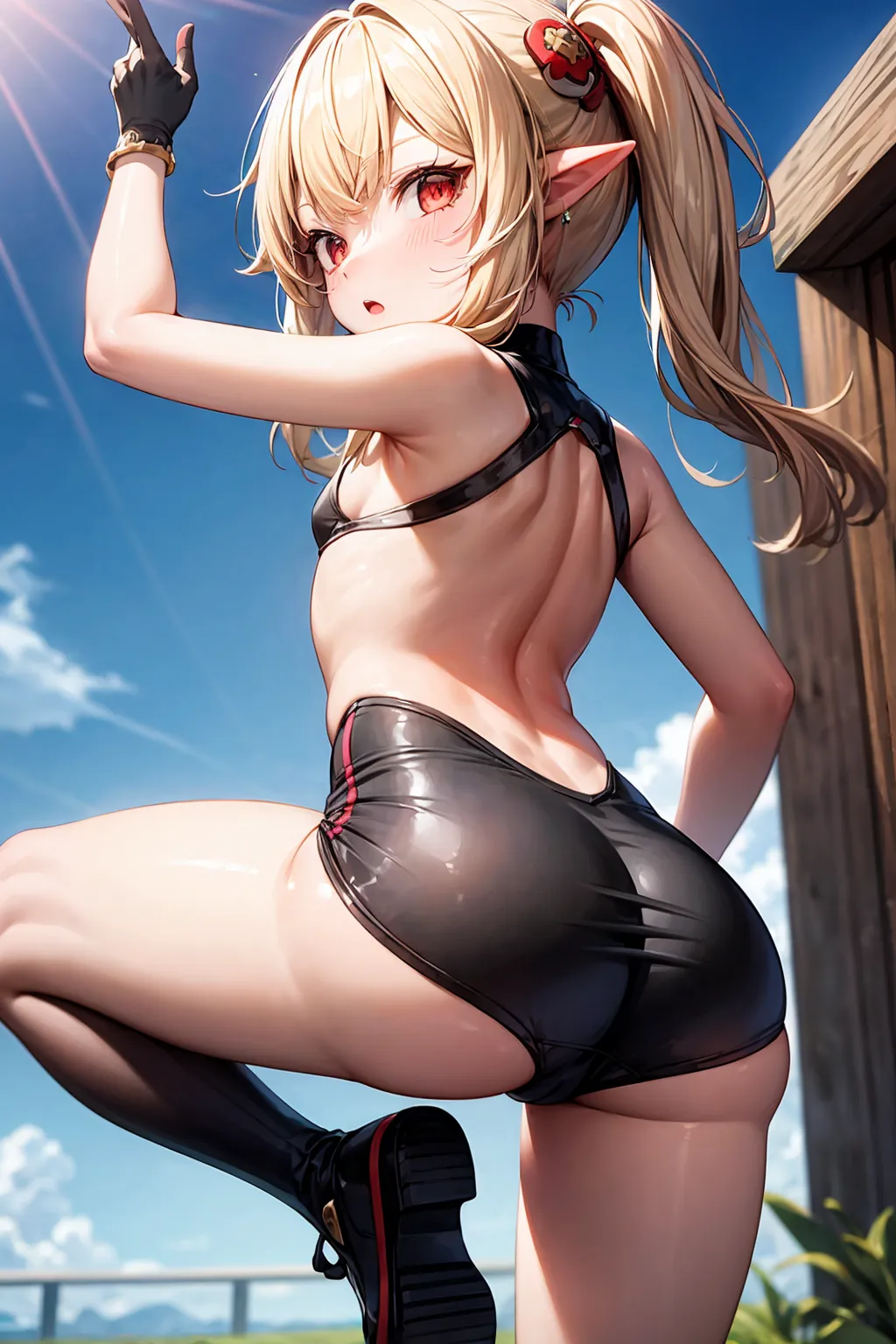 【「貧乳」AIエロ画像（イラスト・アニメ・二次元風）8390枚まとめ！(26ページ目)のエロ画像18枚目