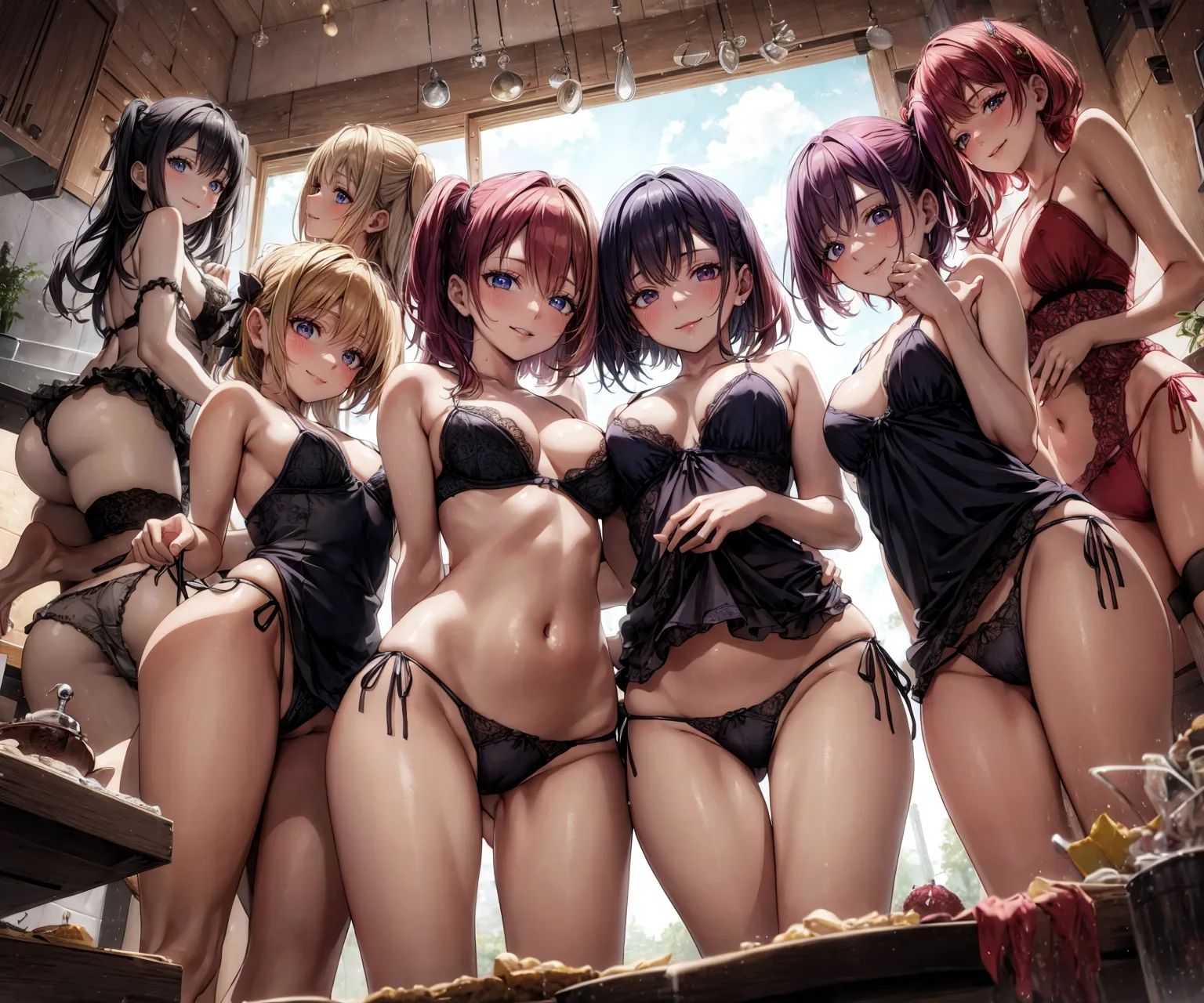 【「下着（ブラジャー・パンティ）」AIエロ画像（イラスト・アニメ・二次元風）15996枚まとめ！(48ページ目)のエロ画像18枚目