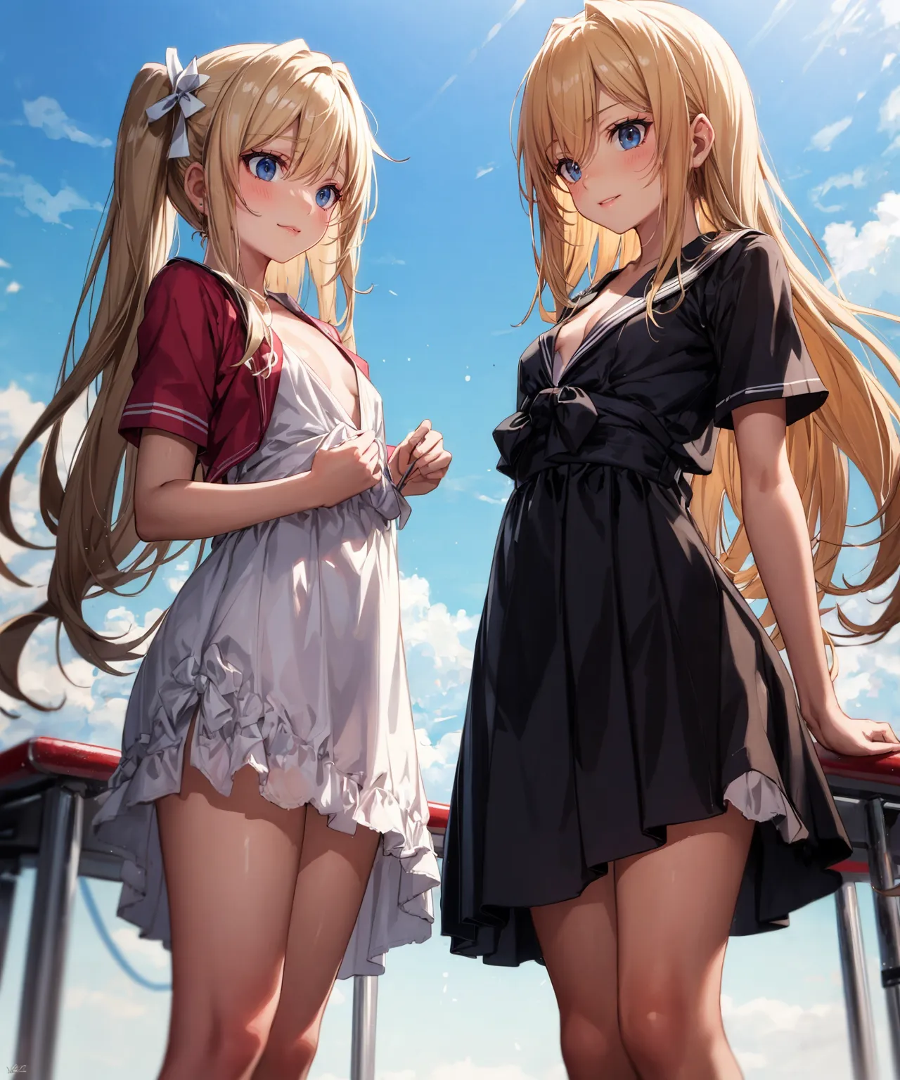 【「貧乳」AIエロ画像（イラスト・アニメ・二次元風）8390枚まとめ！(26ページ目)のエロ画像7枚目