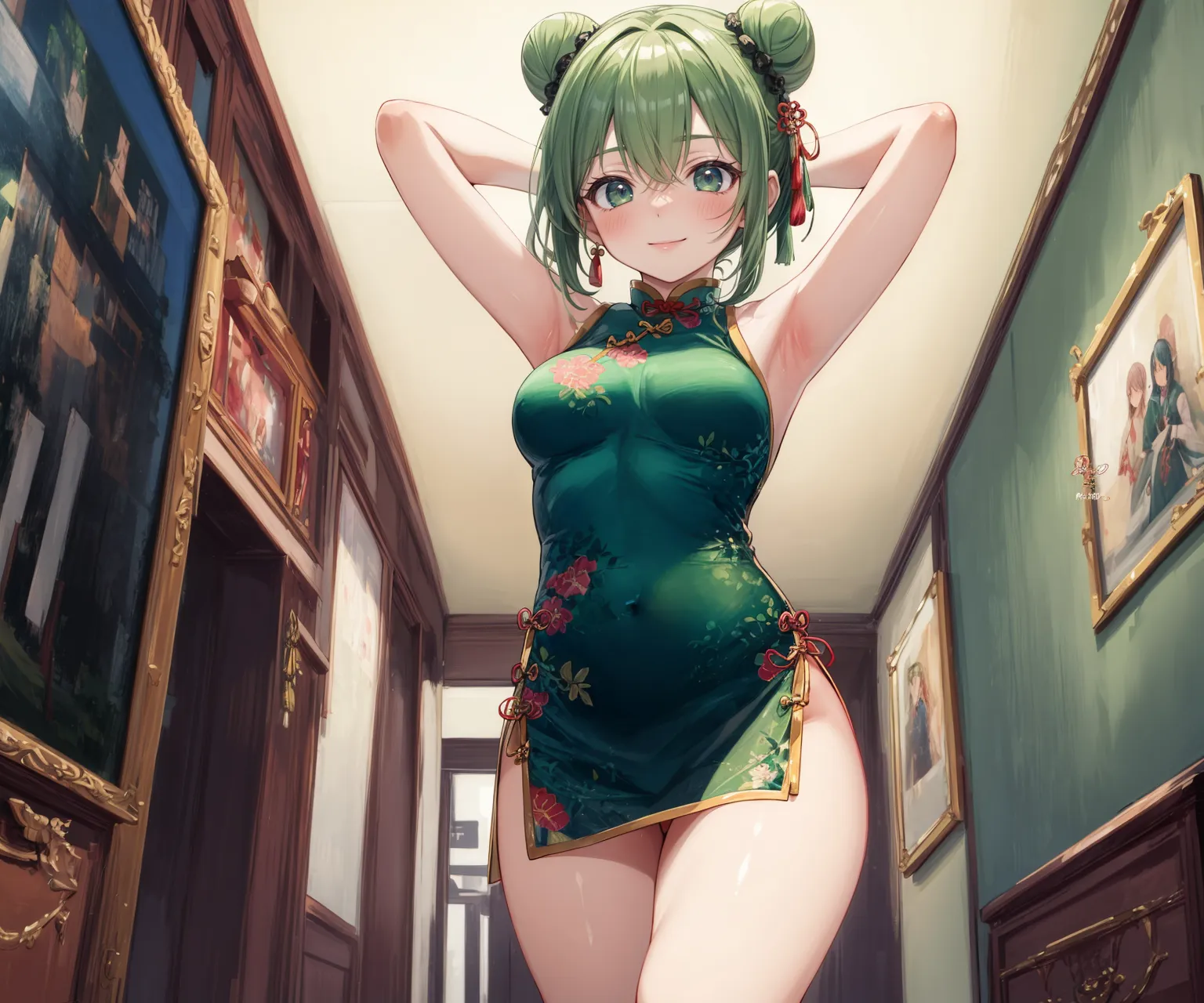 【「チャイナドレス」AIエロ画像（イラスト・アニメ・二次元風）252枚まとめ！のエロ画像17枚目