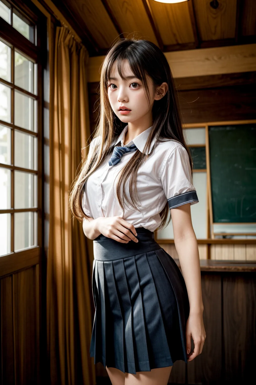 【「学制服」AIエロ画像（リアル・実写・フォト風）8482枚まとめ！(26ページ目)のエロ画像18枚目