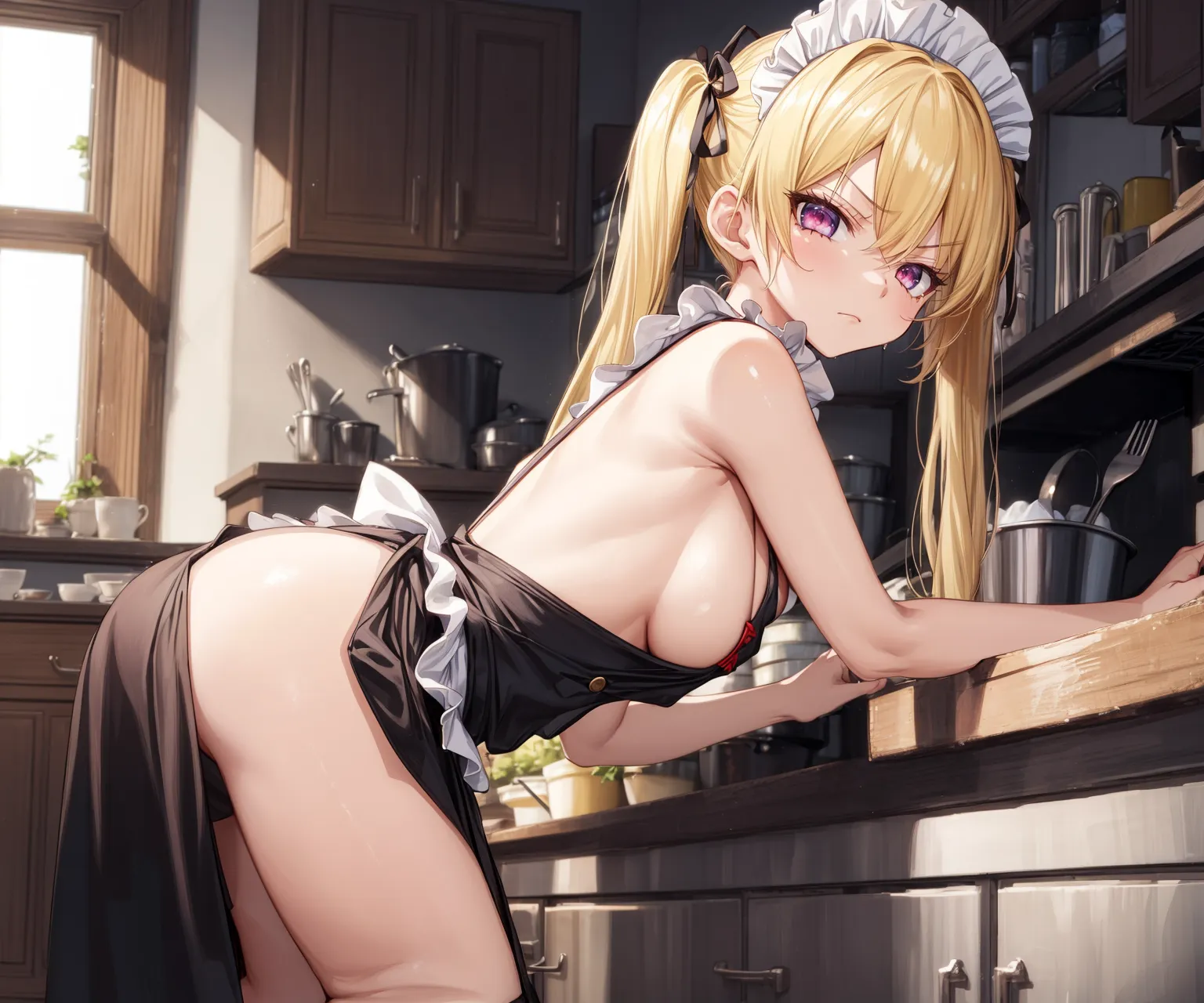 【「メイド」AIエロ画像（イラスト・アニメ・二次元風）516枚まとめ！(2ページ目)のエロ画像21枚目