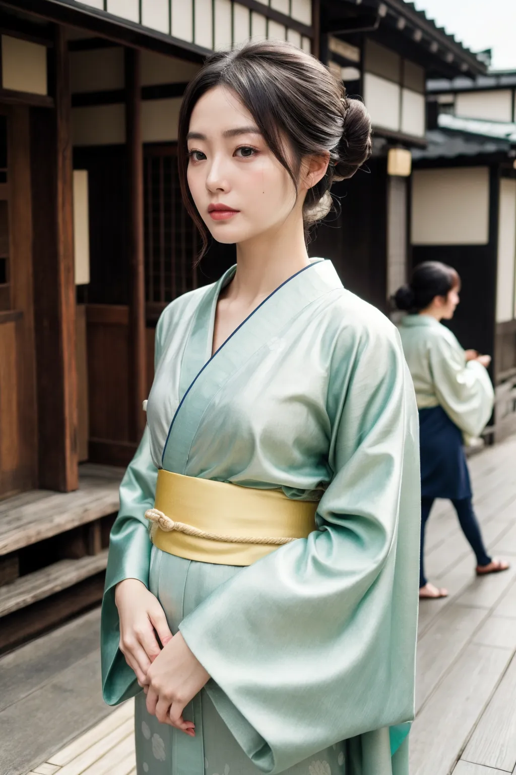 【「貧乳×着物」AIエロ画像（リアル・実写・フォト風）639枚まとめ！(2ページ目)のエロ画像21枚目
