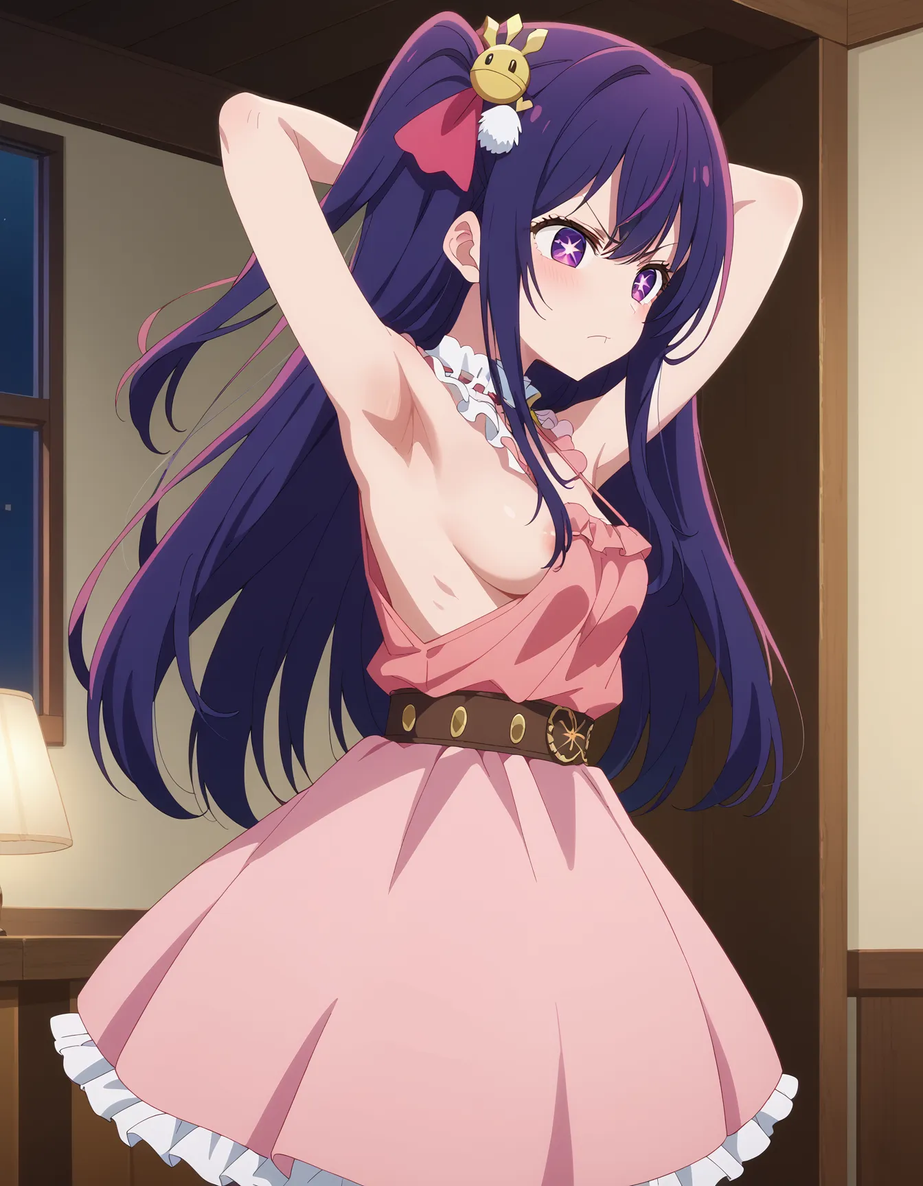 【「腋・脇×下着（ブラジャー・パンティ）」AIエロ画像（イラスト・アニメ・二次元風）1248枚まとめ！(4ページ目)のエロ画像12枚目