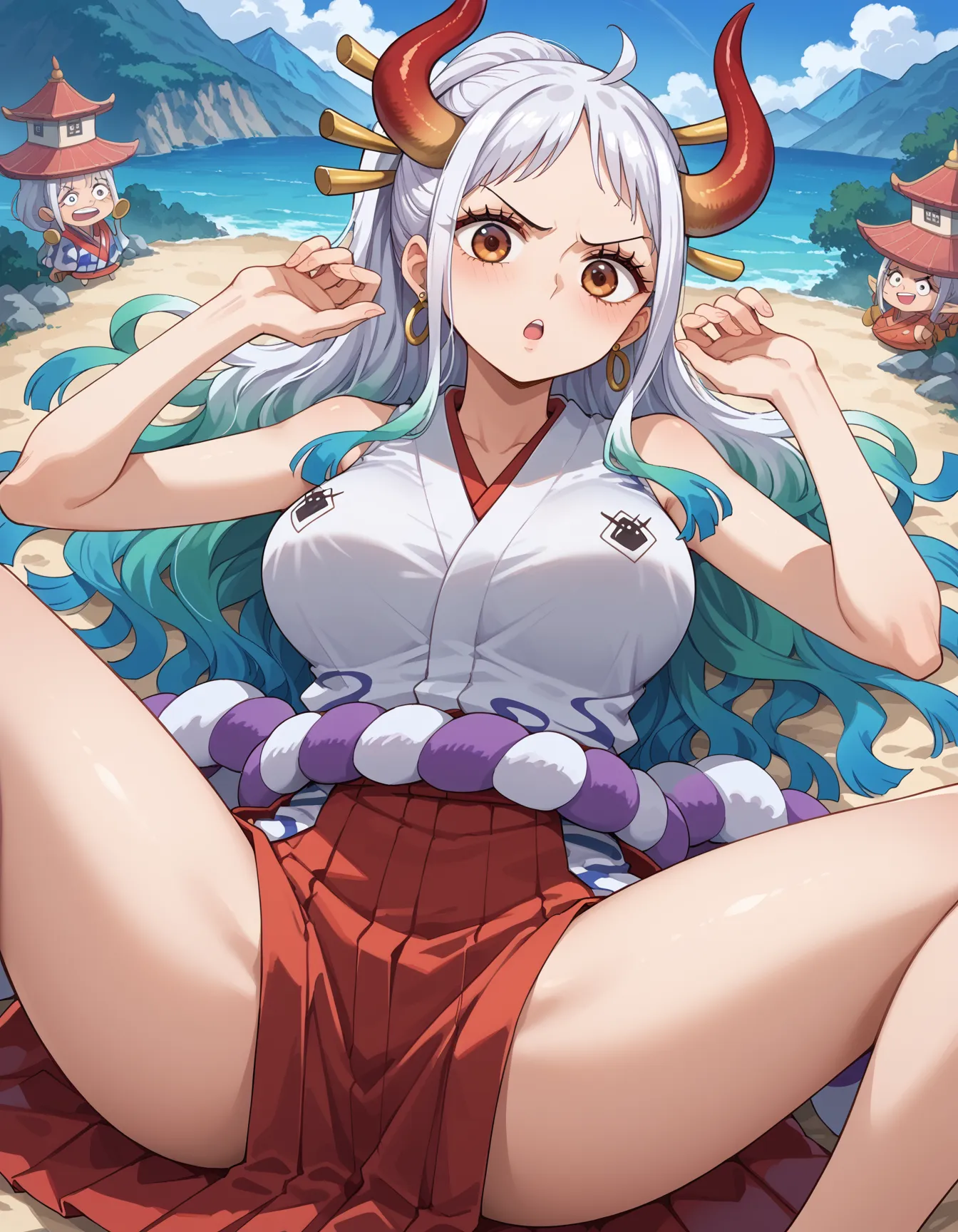 【「着物」AIエロ画像（イラスト・アニメ・二次元風）1472枚まとめ！(4ページ目)のエロ画像21枚目