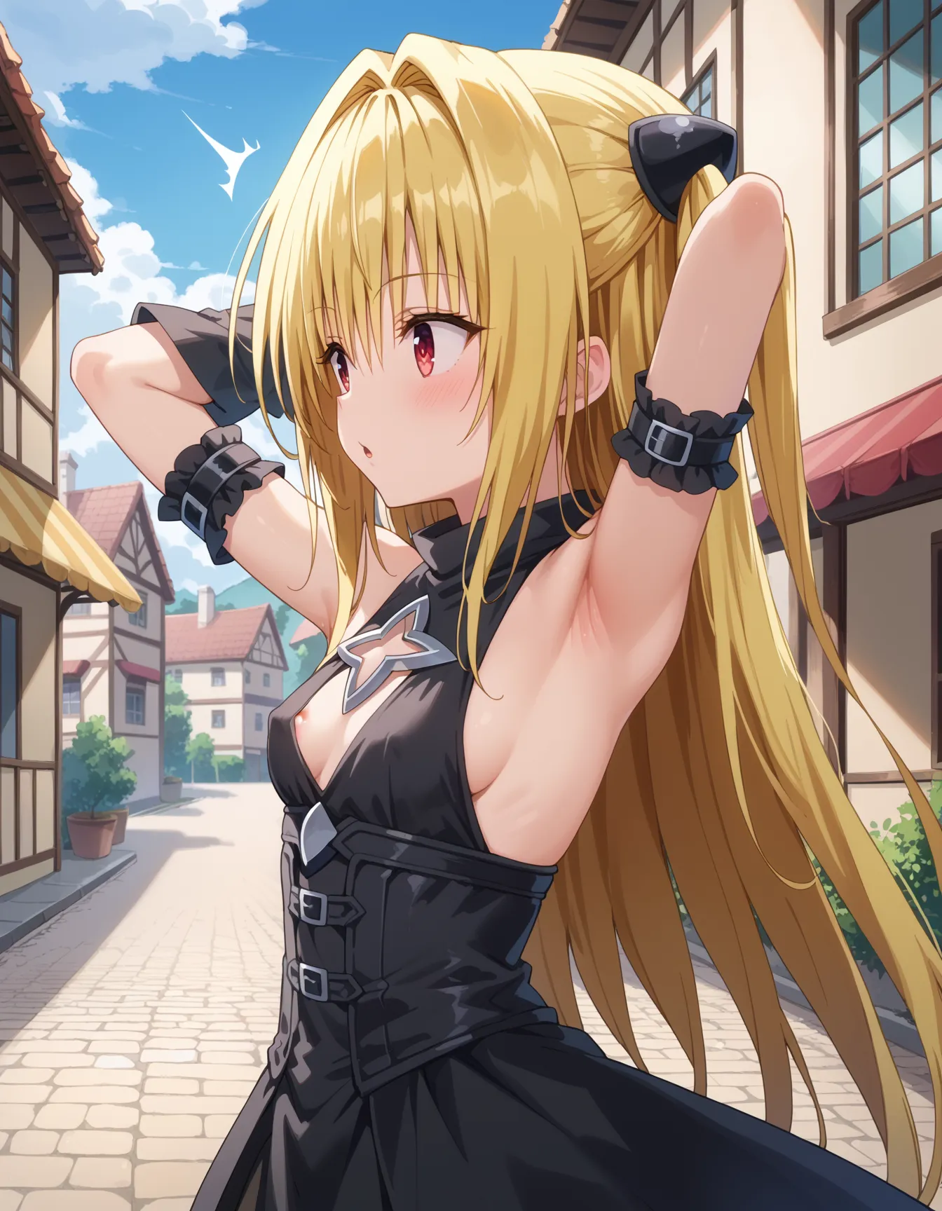 【「腋・脇×下着（ブラジャー・パンティ）」AIエロ画像（イラスト・アニメ・二次元風）1248枚まとめ！(4ページ目)のエロ画像8枚目