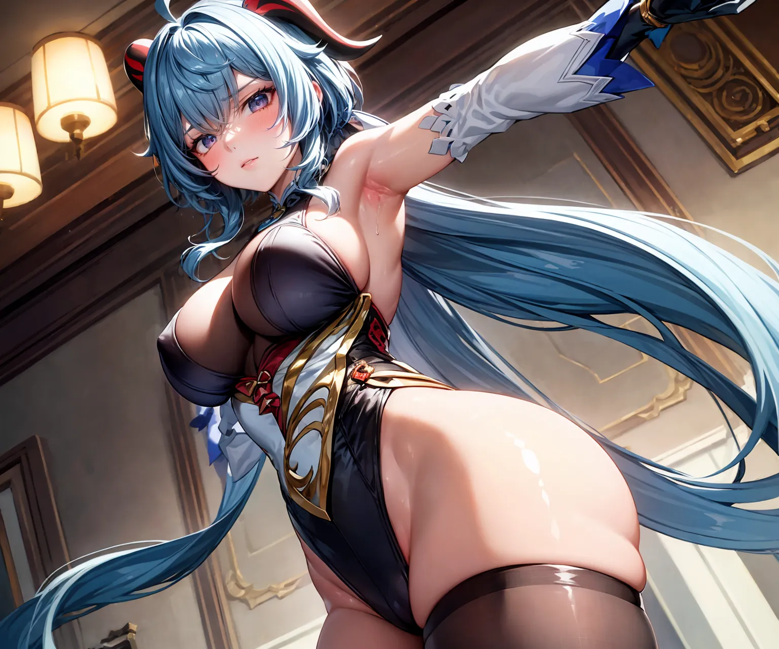 【「腋・脇」AIエロ画像（イラスト・アニメ・二次元風）4705枚まとめ！(13ページ目)のエロ画像13枚目