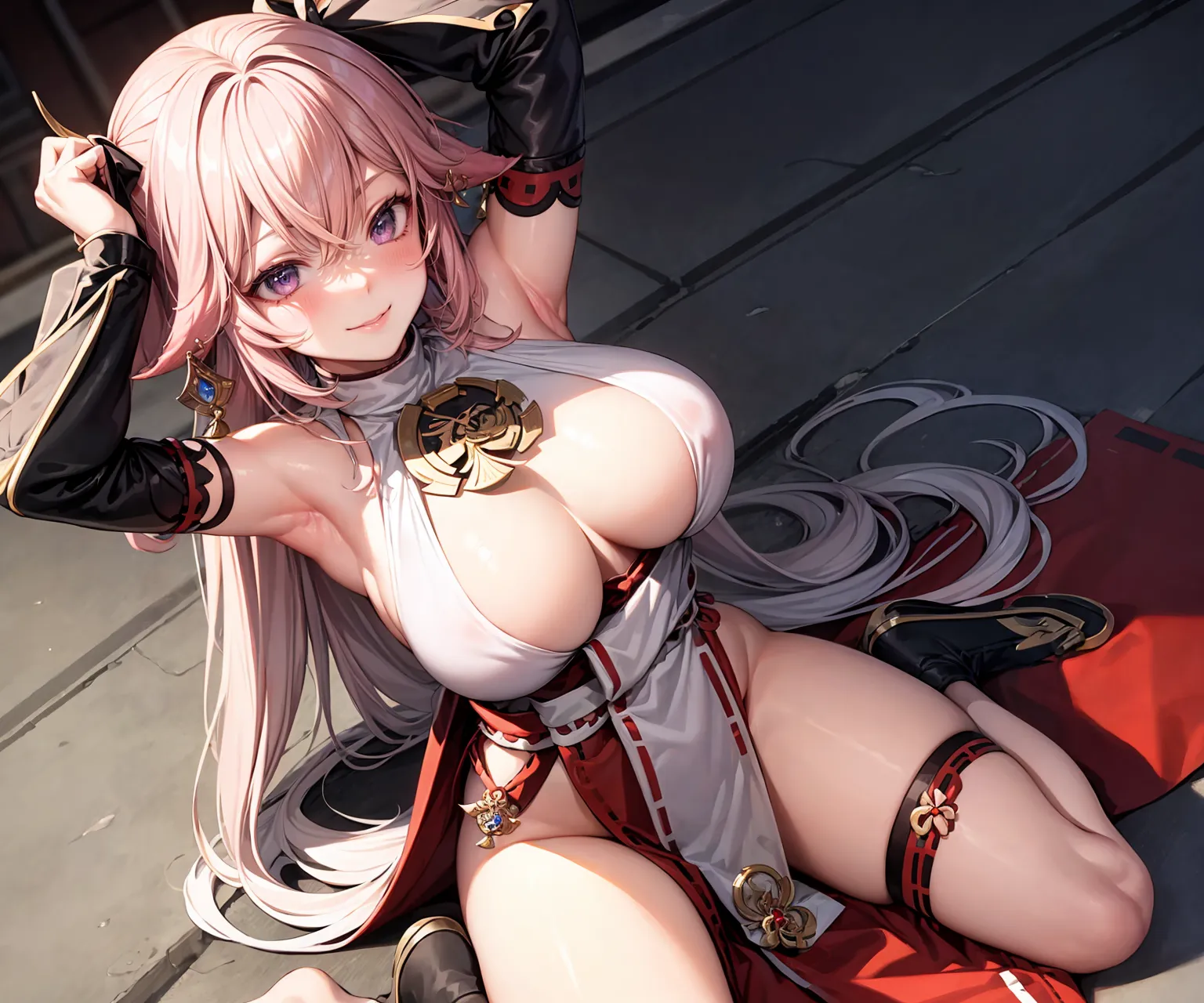 【「巨乳」AIエロ画像（イラスト・アニメ・二次元風）26161枚まとめ！(75ページ目)のエロ画像1枚目