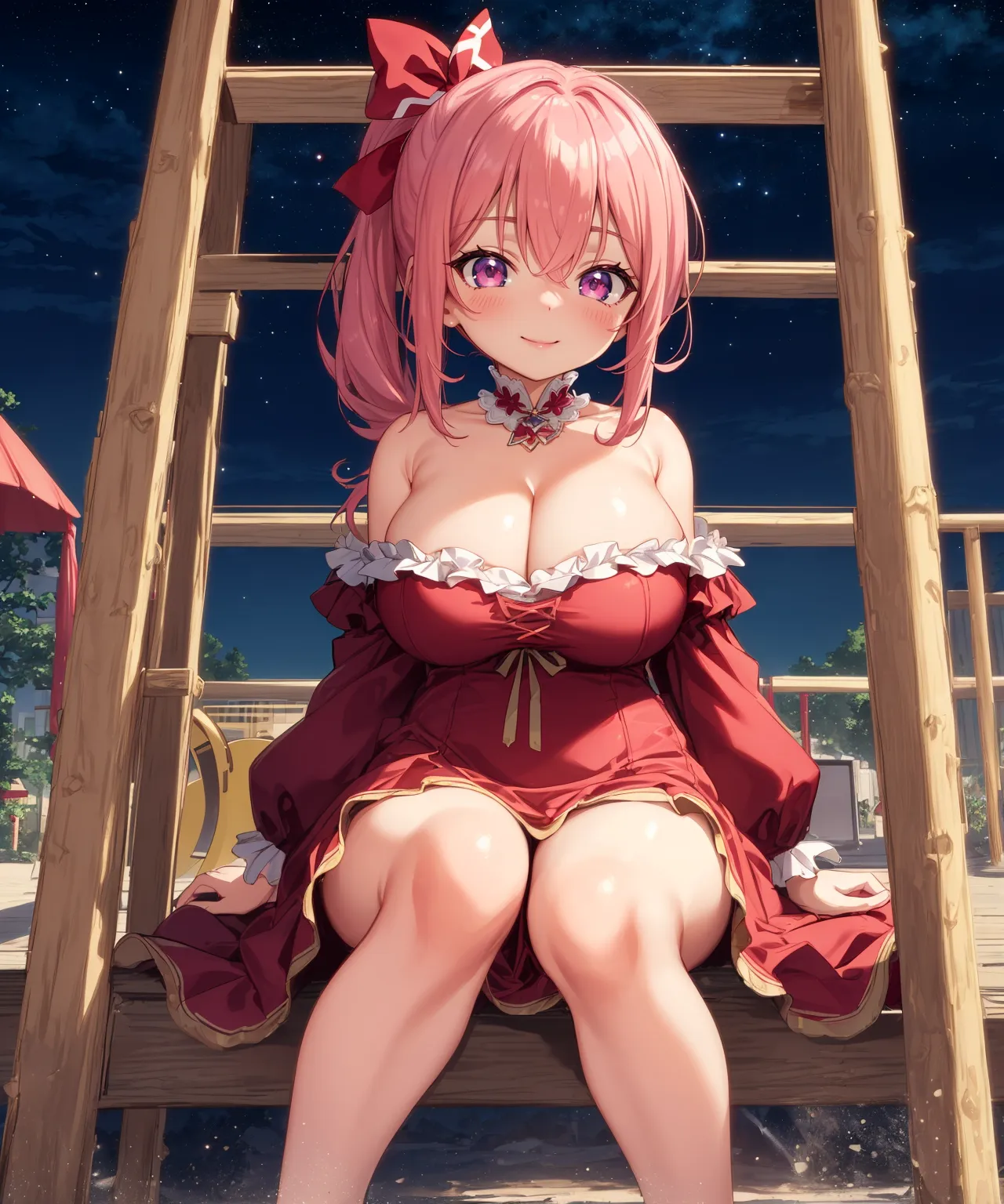 【「爆乳・超乳」AIエロ画像（イラスト・アニメ・二次元風）5621枚まとめ！(15ページ目)のエロ画像26枚目