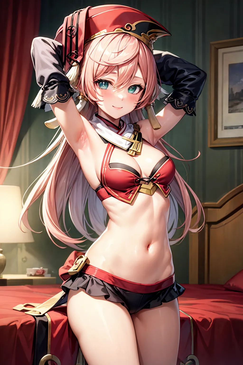 【「腋・脇」AIエロ画像（イラスト・アニメ・二次元風）4705枚まとめ！(13ページ目)のエロ画像4枚目