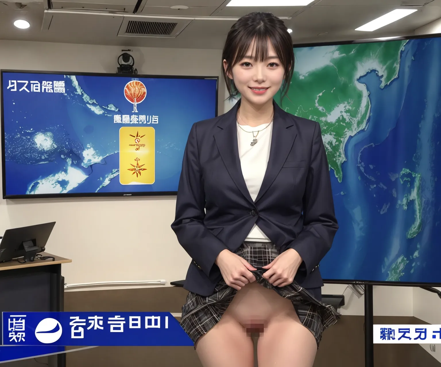 【「女子アナウンサー」AIエロ画像（リアル・実写・フォト風）634枚まとめ！(2ページ目)のエロ画像5枚目
