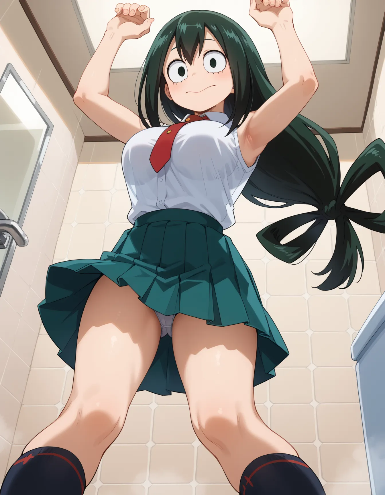 【「学制服」AIエロ画像（イラスト・アニメ・二次元風）4855枚まとめ！(13ページ目)のエロ画像14枚目