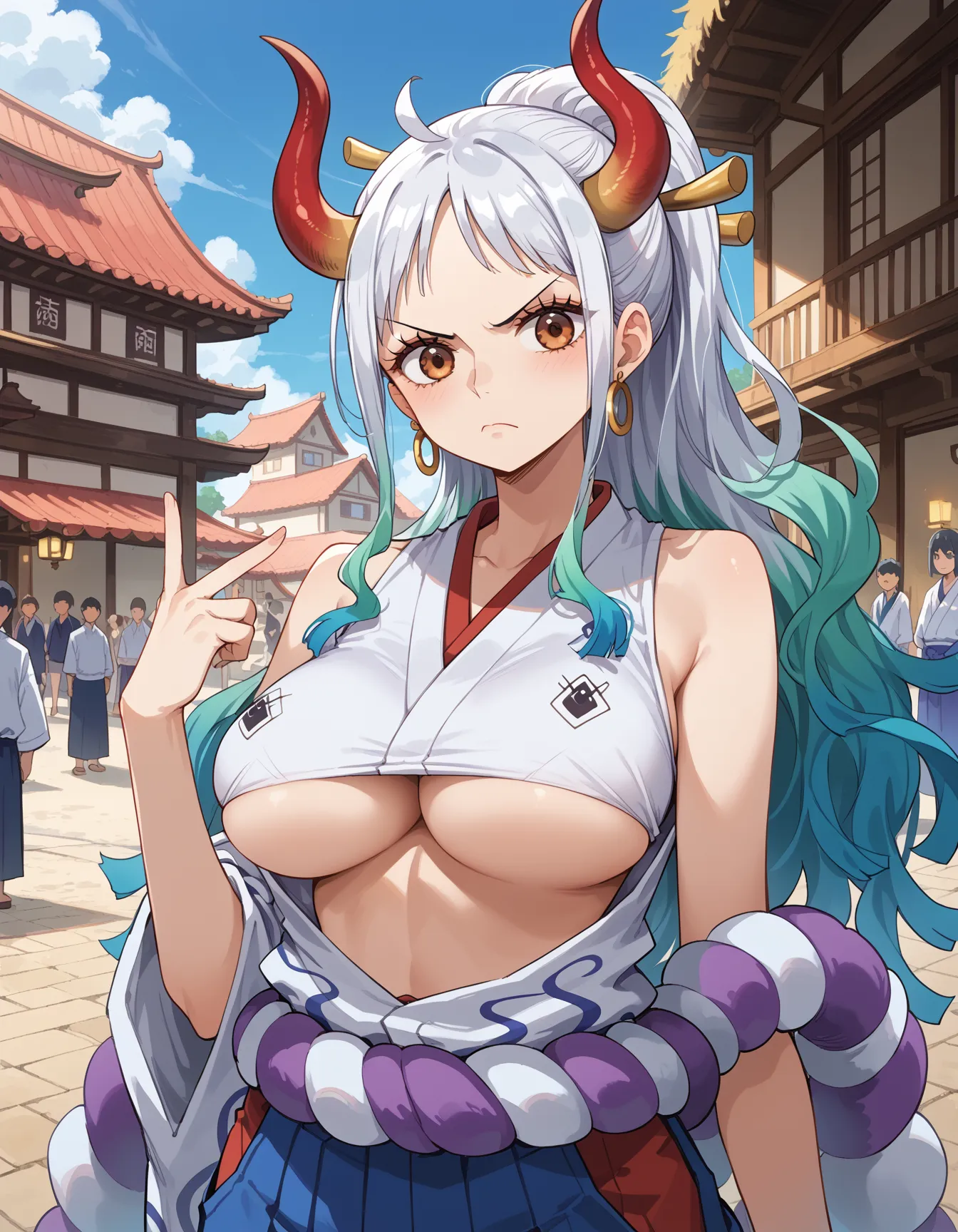 【「着物」AIエロ画像（イラスト・アニメ・二次元風）1472枚まとめ！(4ページ目)のエロ画像9枚目