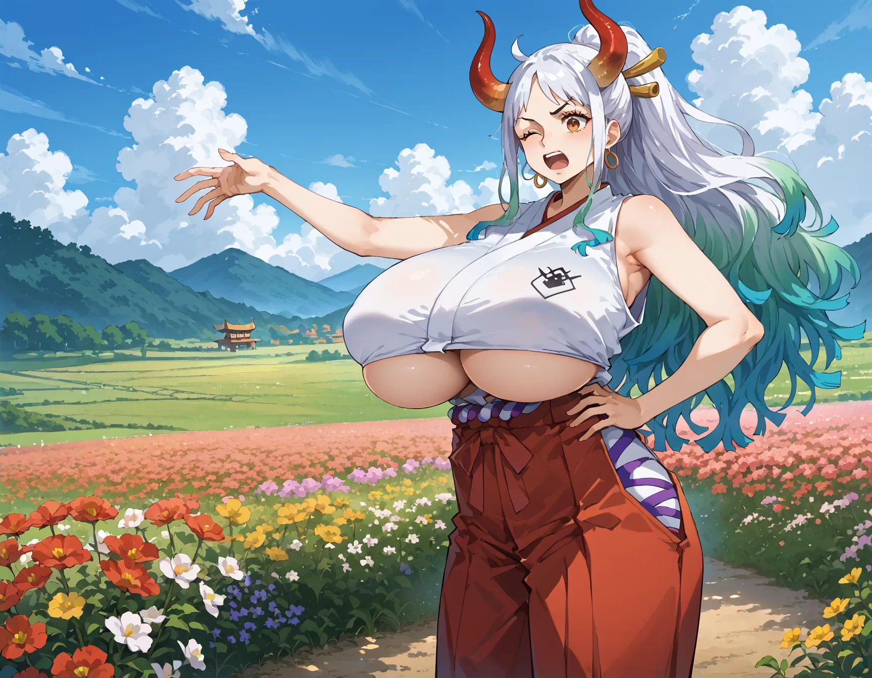 【「爆乳・超乳」AIエロ画像（イラスト・アニメ・二次元風）5621枚まとめ！(14ページ目)のエロ画像16枚目