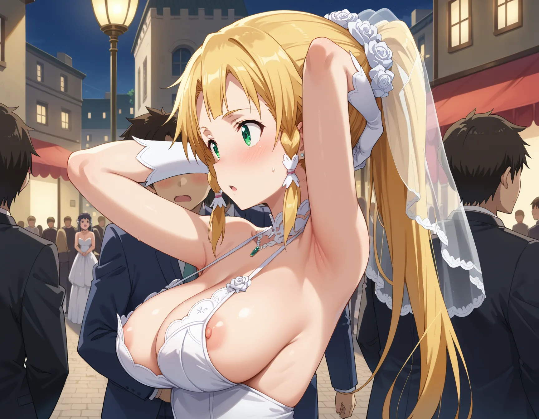 【「腋・脇×下着（ブラジャー・パンティ）」AIエロ画像（イラスト・アニメ・二次元風）1248枚まとめ！(3ページ目)のエロ画像19枚目