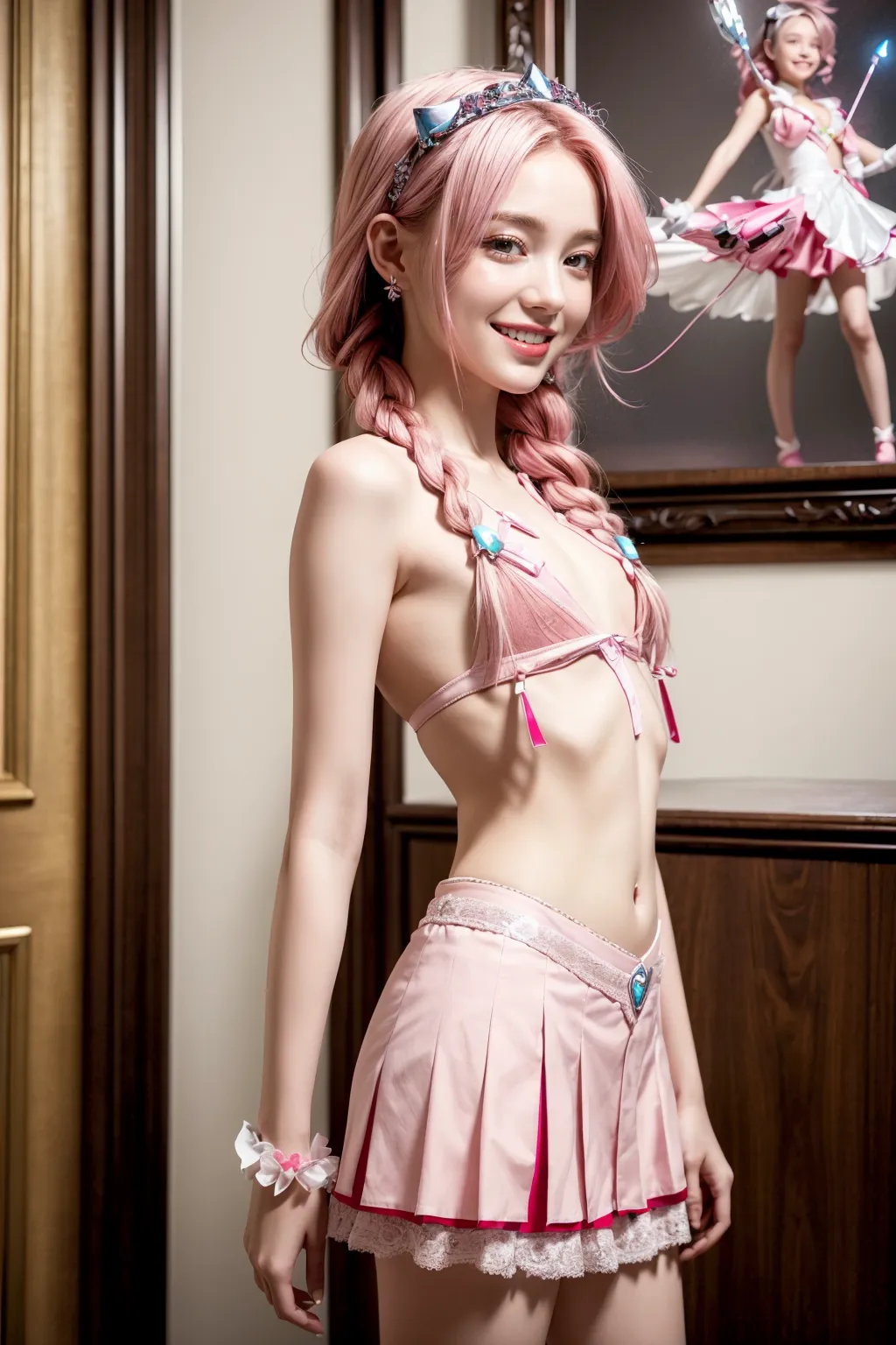 【「貧乳×下着（ブラジャー・パンティ）」AIエロ画像（リアル・実写・フォト風）4951枚まとめ！(11ページ目)のエロ画像17枚目