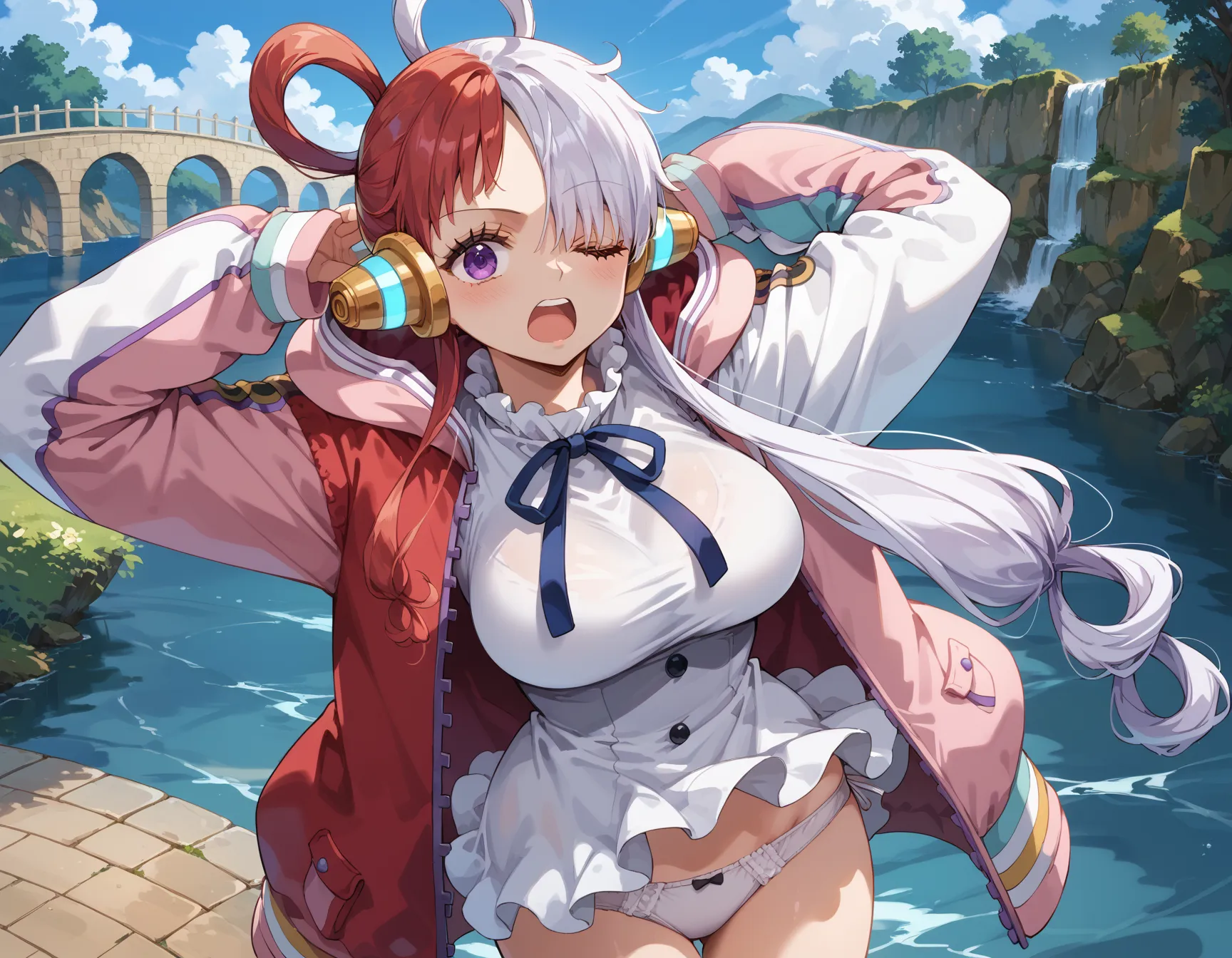 【「下着（ブラジャー・パンティ）」AIエロ画像（イラスト・アニメ・二次元風）15996枚まとめ！(36ページ目)のエロ画像2枚目