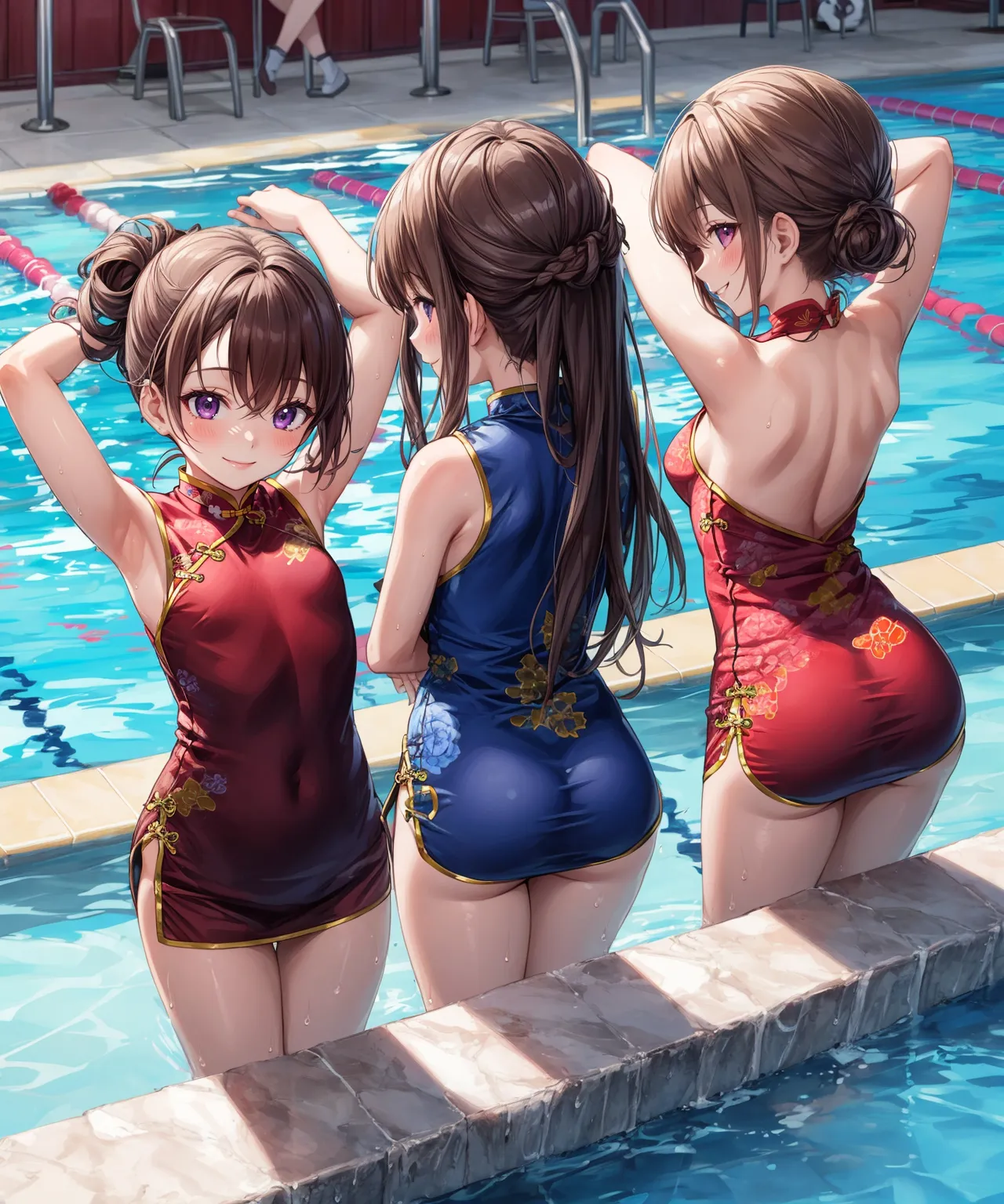 【「チャイナドレス」AIエロ画像（イラスト・アニメ・二次元風）252枚まとめ！のエロ画像14枚目