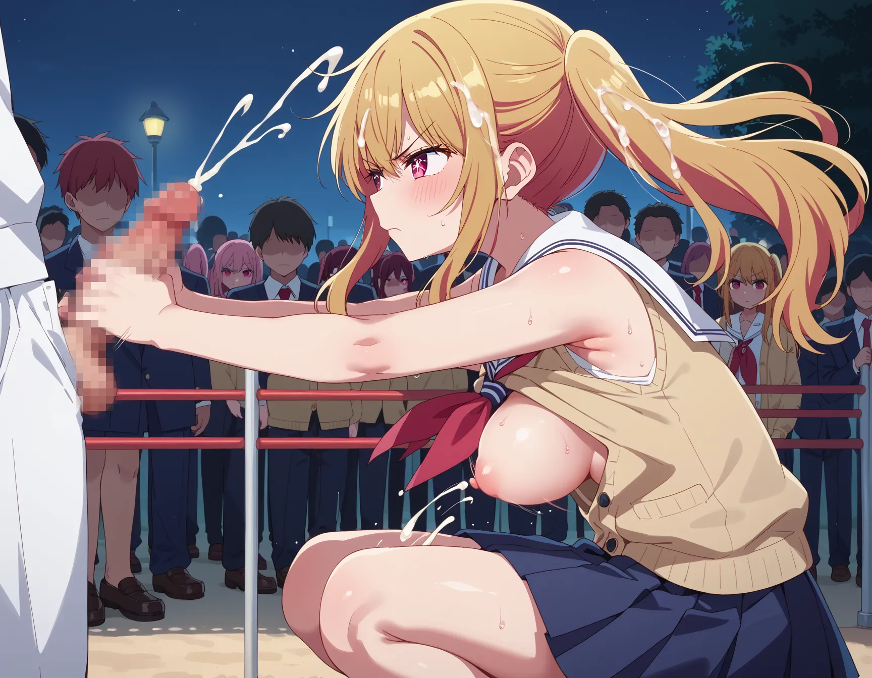 【「学制服」AIエロ画像（イラスト・アニメ・二次元風）4855枚まとめ！(10ページ目)のエロ画像2枚目