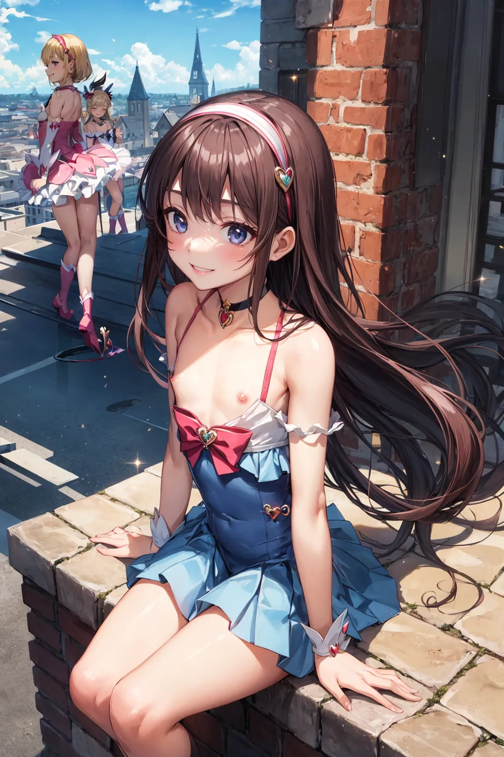 【「貧乳」AIエロ画像（イラスト・アニメ・二次元風）8390枚まとめ！(17ページ目)のエロ画像5枚目