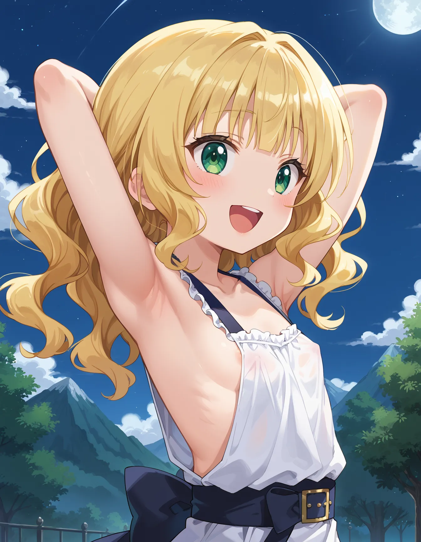 【「腋・脇×下着（ブラジャー・パンティ）」AIエロ画像（イラスト・アニメ・二次元風）1248枚まとめ！(2ページ目)のエロ画像29枚目