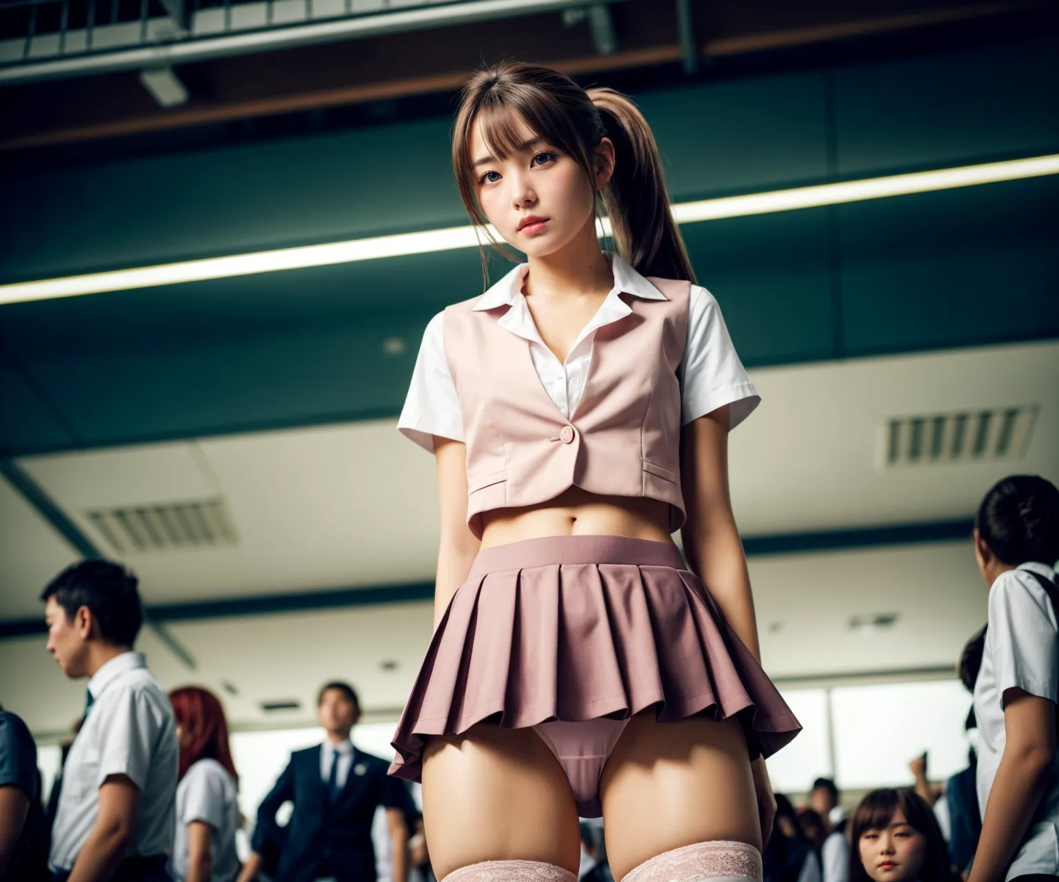 【「貧乳×下着（ブラジャー・パンティ）」AIエロ画像（リアル・実写・フォト風）4951枚まとめ！(8ページ目)のエロ画像19枚目