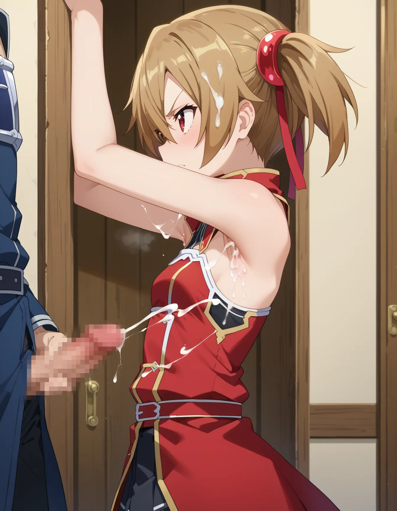 【「腋・脇」AIエロ画像（イラスト・アニメ・二次元風）4705枚まとめ！(7ページ目)のエロ画像16枚目