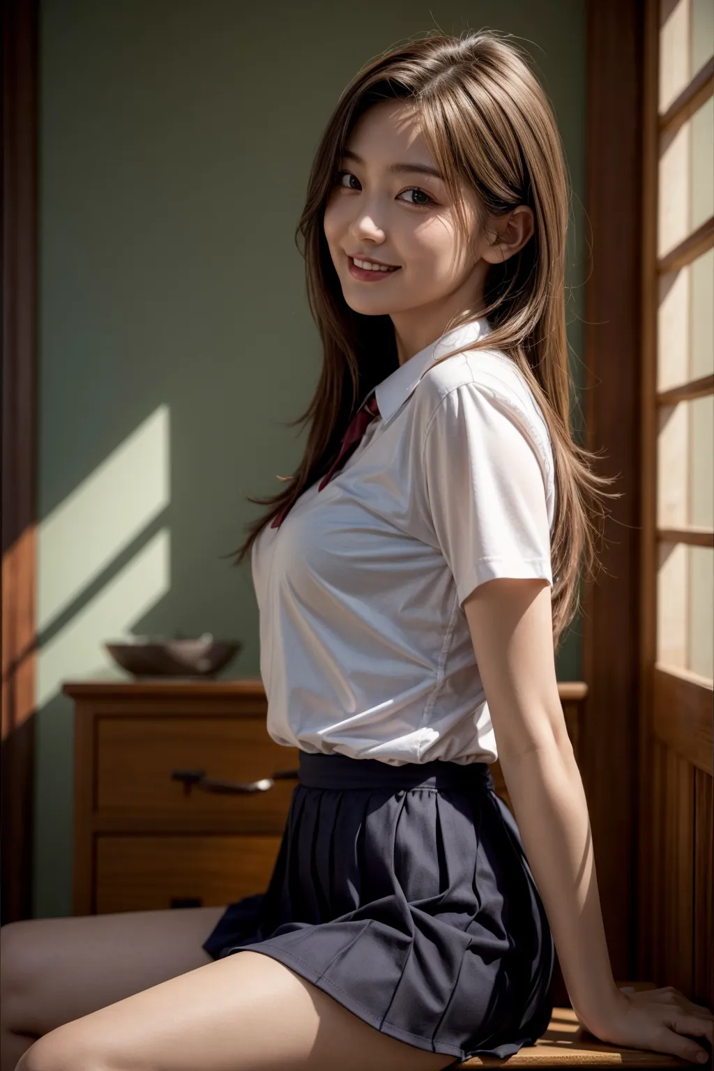 【「学制服」AIエロ画像（リアル・実写・フォト風）8482枚まとめ！(13ページ目)のエロ画像4枚目