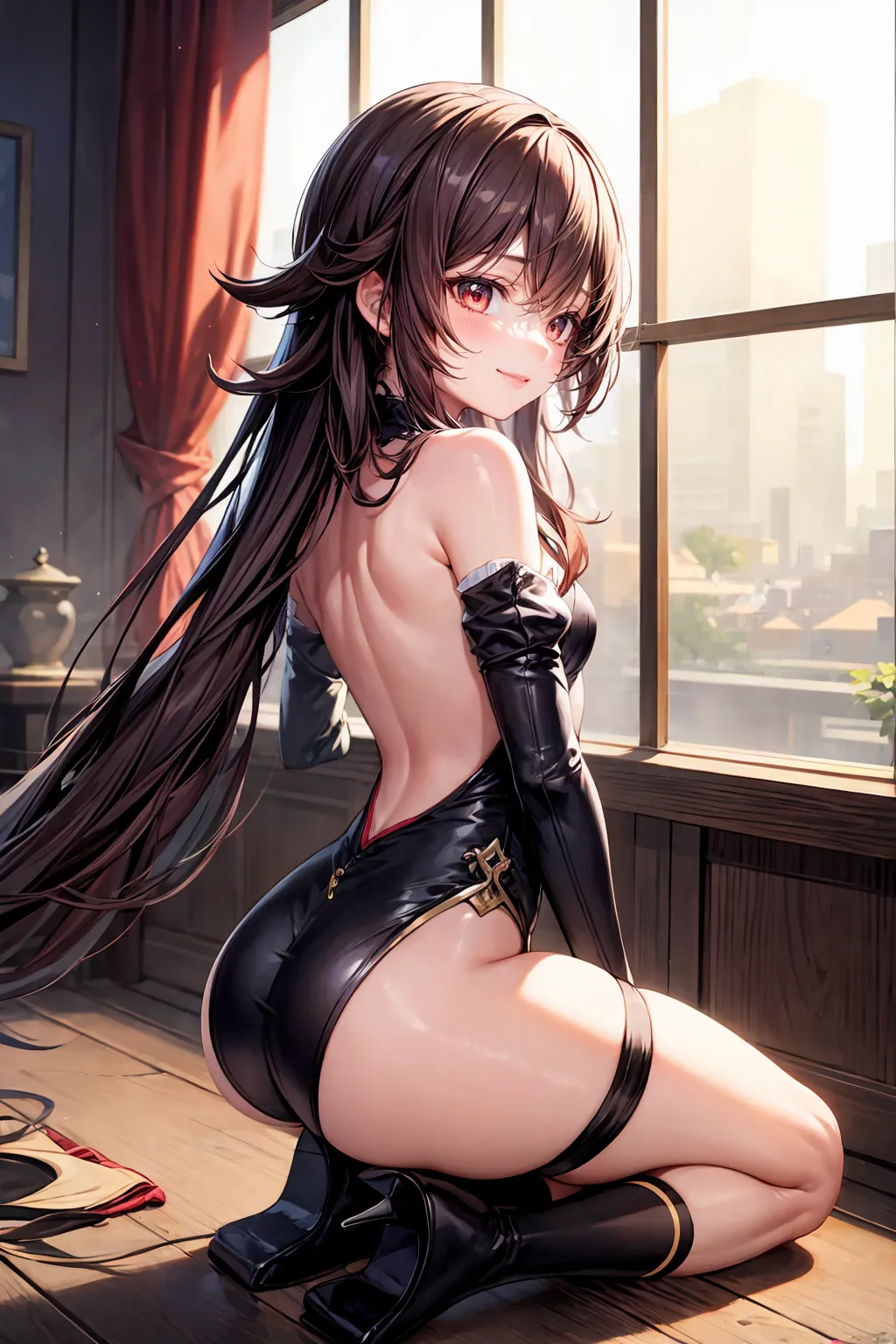 【「貧乳」AIエロ画像（イラスト・アニメ・二次元風）8390枚まとめ！(12ページ目)のエロ画像19枚目
