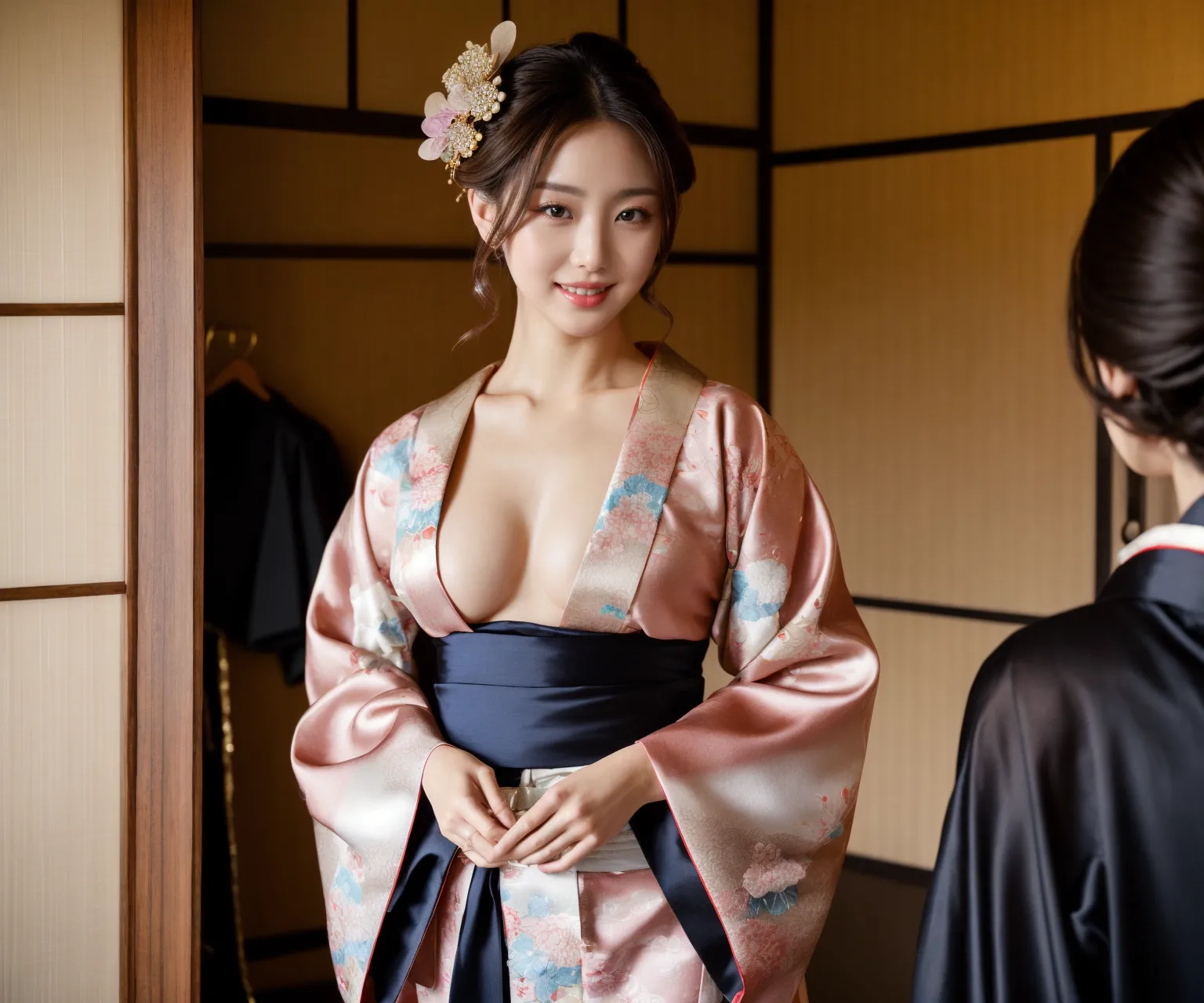 【「貧乳×着物」AIエロ画像（リアル・実写・フォト風）639枚まとめ！のエロ画像17枚目