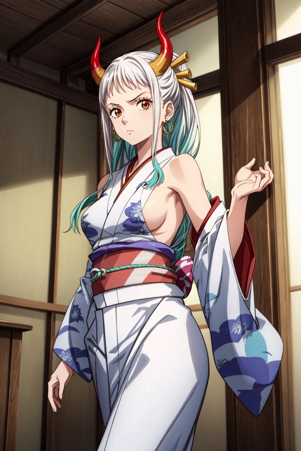 【「着物」AIエロ画像（イラスト・アニメ・二次元風）1472枚まとめ！のエロ画像18枚目