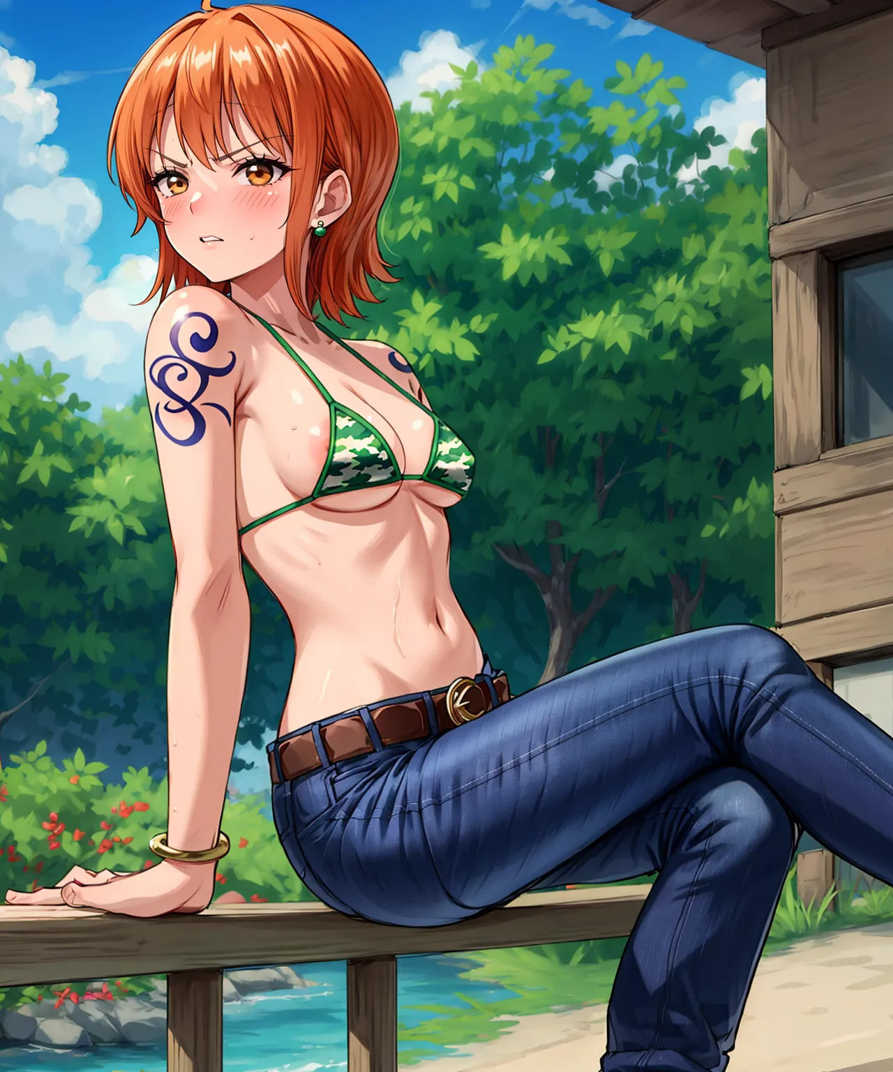 【「下着（ブラジャー・パンティ）」AIエロ画像（イラスト・アニメ・二次元風）15996枚まとめ！(13ページ目)のエロ画像8枚目