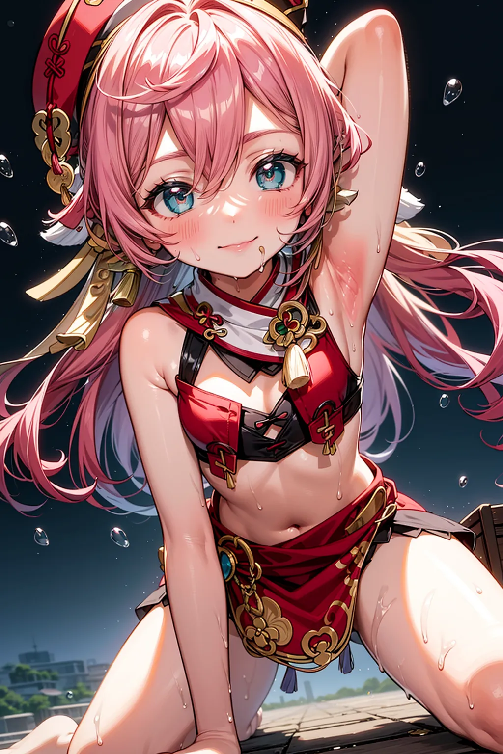 【「貧乳」AIエロ画像（イラスト・アニメ・二次元風）8390枚まとめ！(7ページ目)のエロ画像24枚目