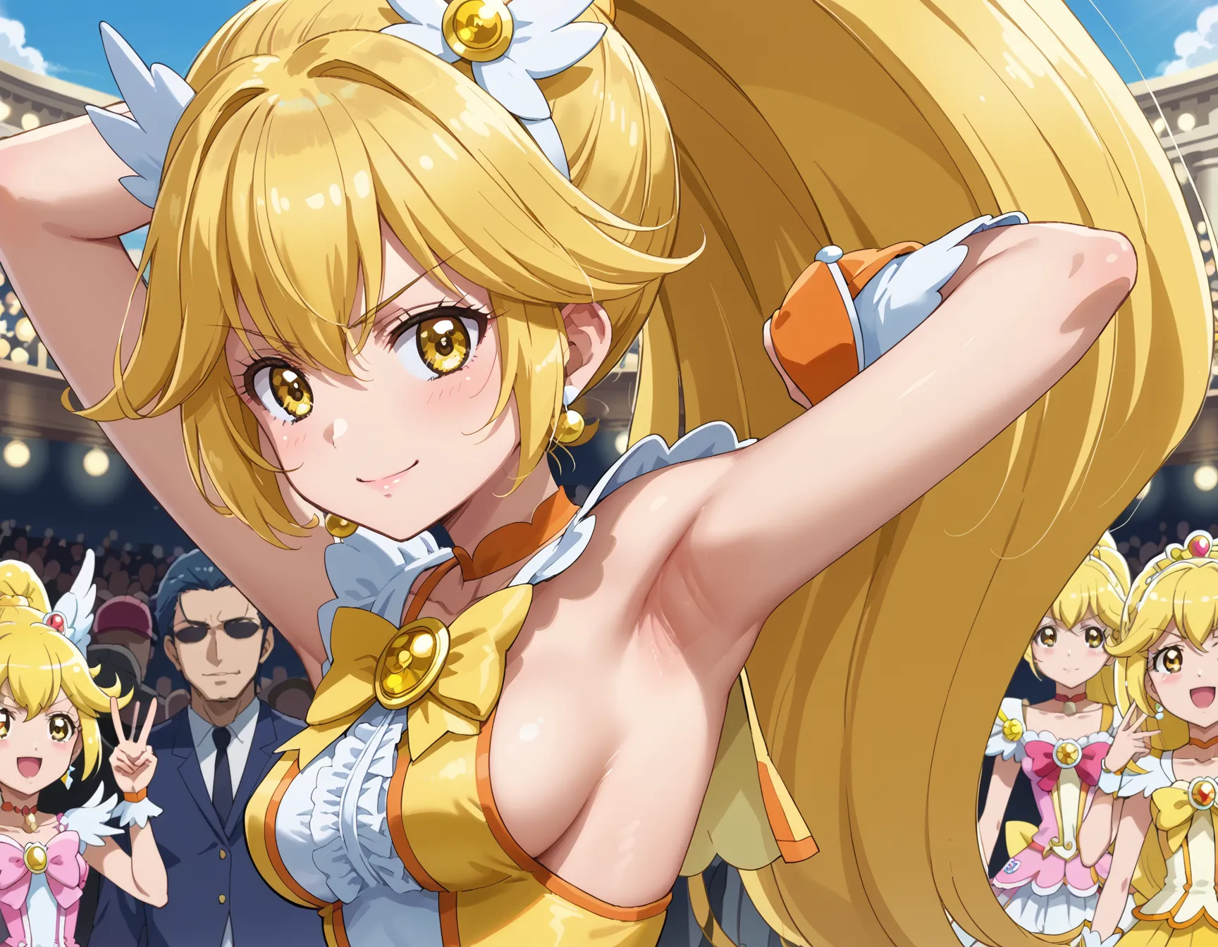 【「腋・脇」AIエロ画像（イラスト・アニメ・二次元風）4705枚まとめ！(2ページ目)のエロ画像13枚目