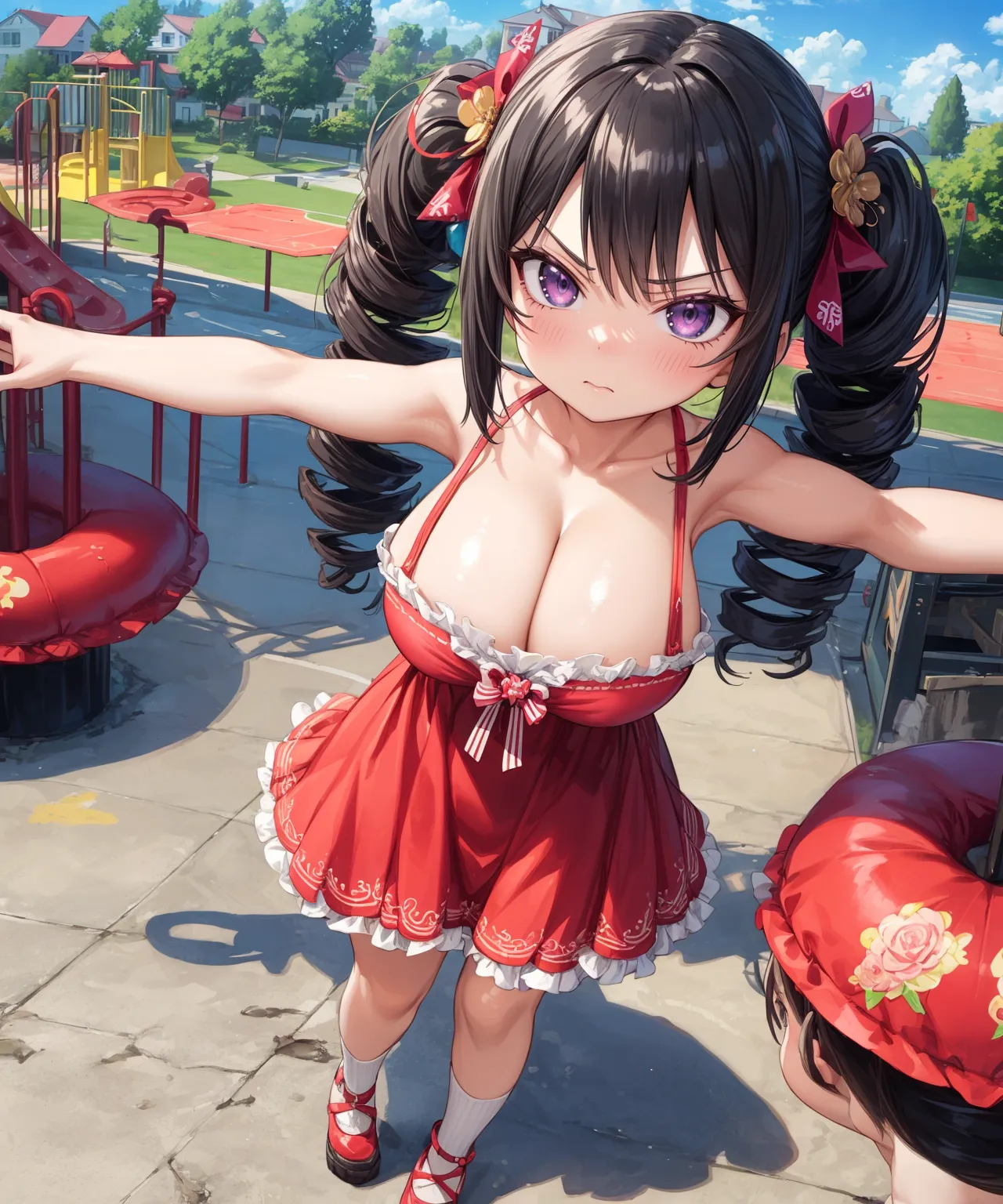 【「爆乳・超乳」AIエロ画像（イラスト・アニメ・二次元風）5621枚まとめ！(2ページ目)のエロ画像2枚目