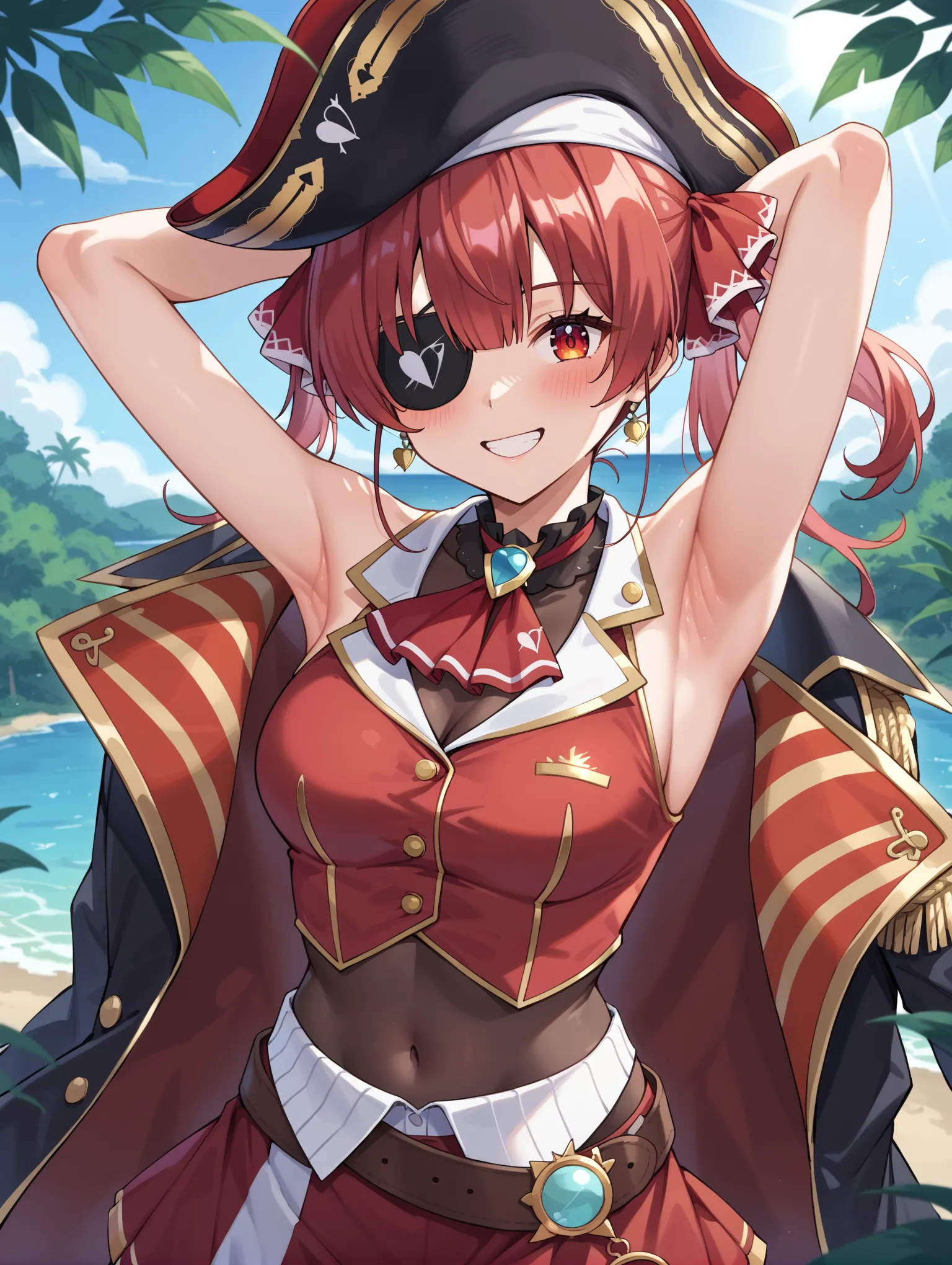 【「腋・脇」AIエロ画像（イラスト・アニメ・二次元風）4705枚まとめ！のエロ画像2枚目
